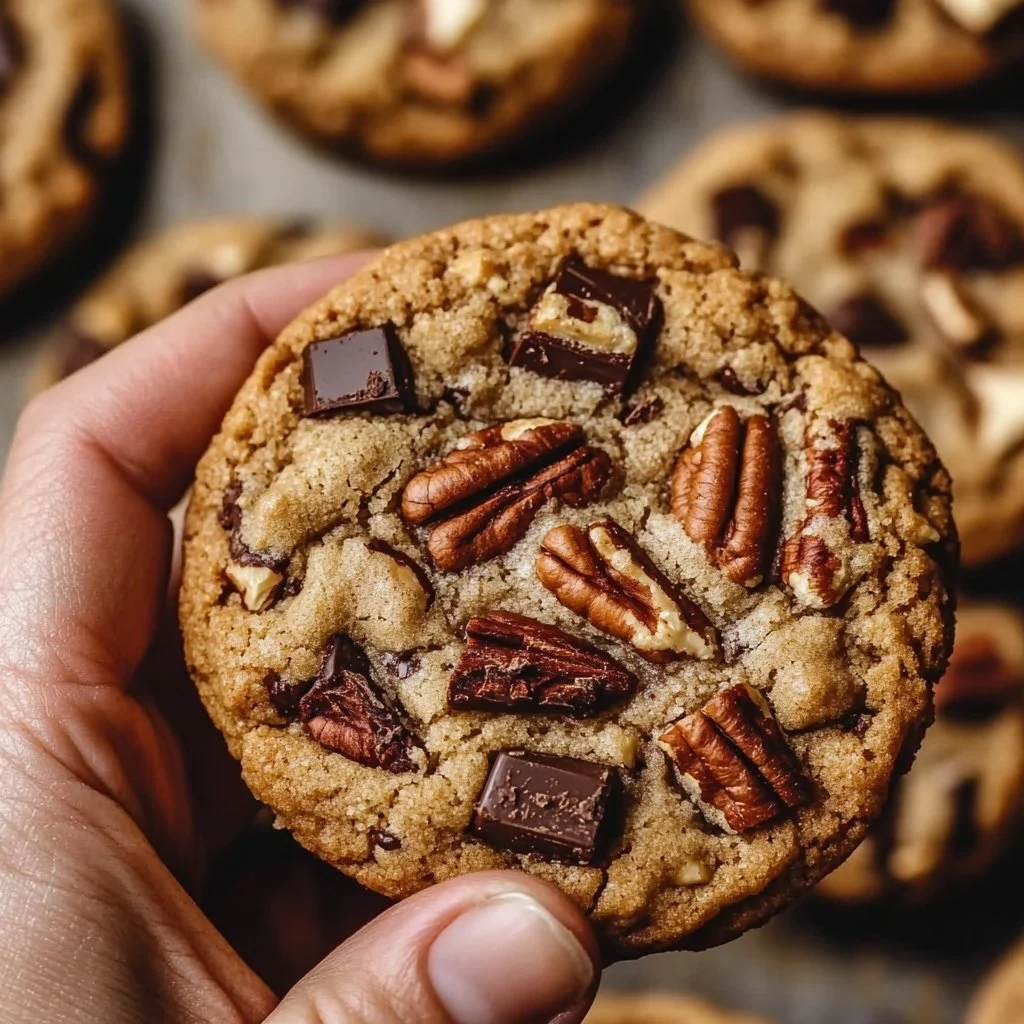 Bourbon Pecan Chocolate Chunk Cookies
