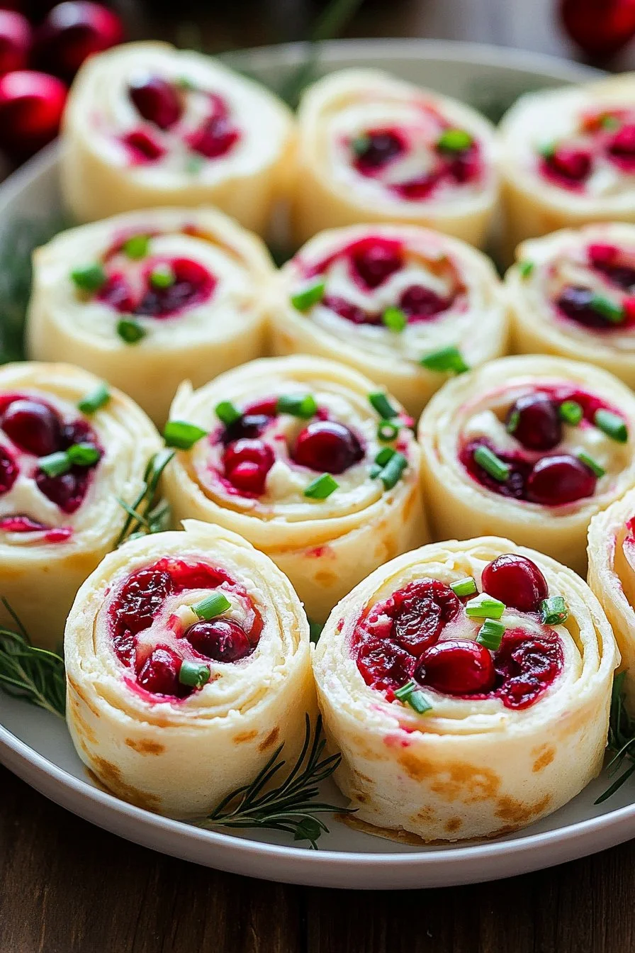 Christmas Cranberry Roll Ups
