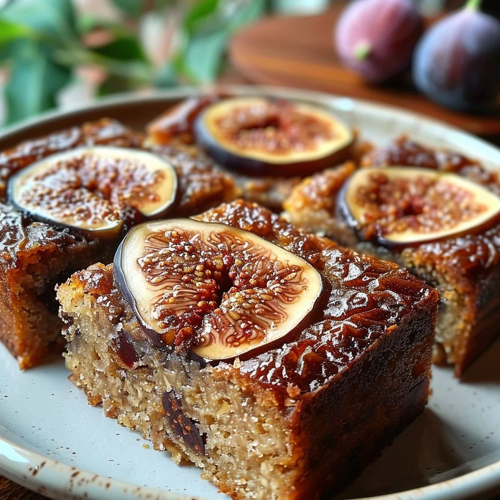 Fig Almond Date Cake