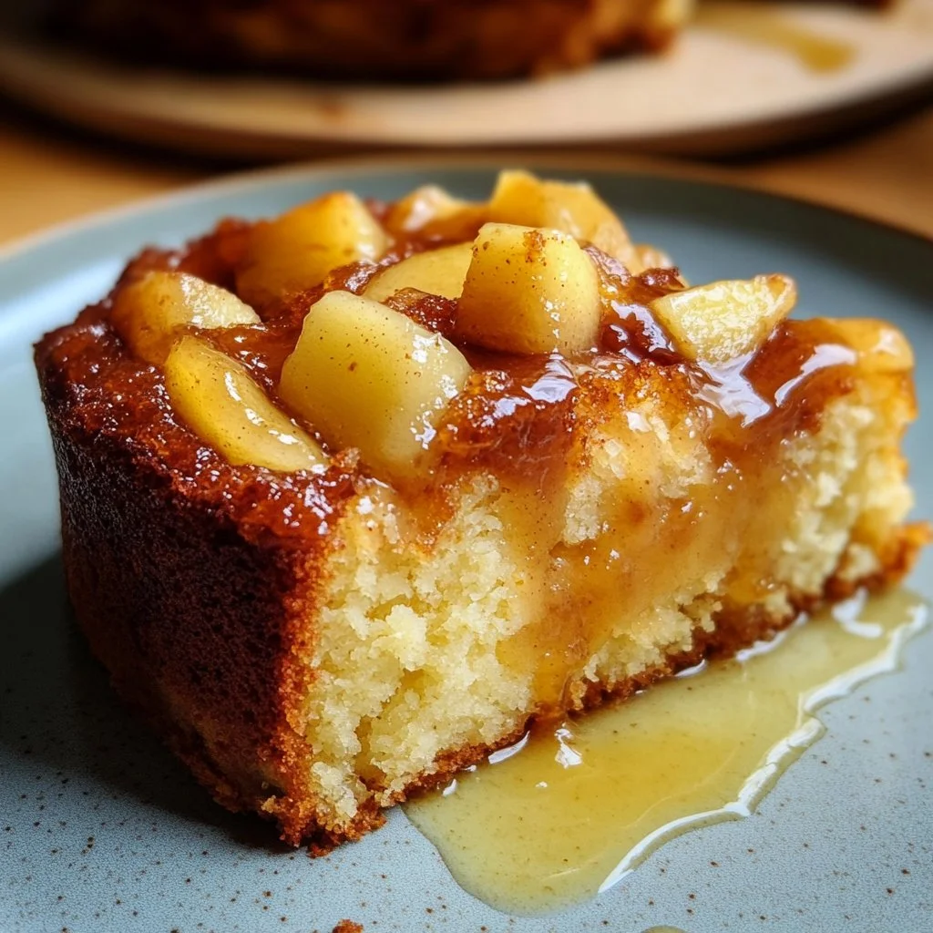 French Apple Cake with Maple Ginger