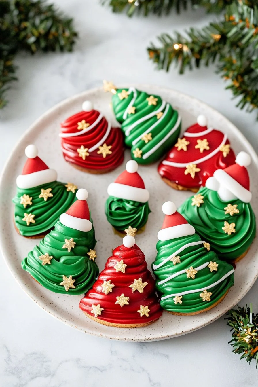 Frosted Christmas Brownies