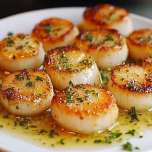 Garlic Butter Baked Scallops
