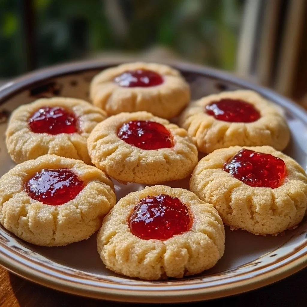 Guava Cream Cheese Thumbprint Cookies