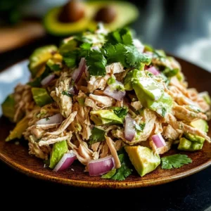 High Protein Avocado Chicken Salad