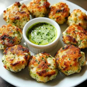 High Protein Chicken Zucchini Poppers