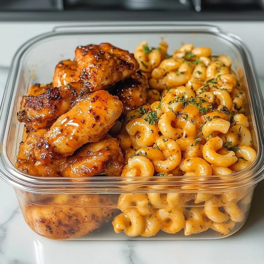 Honey Garlic Butter Chicken with Mac