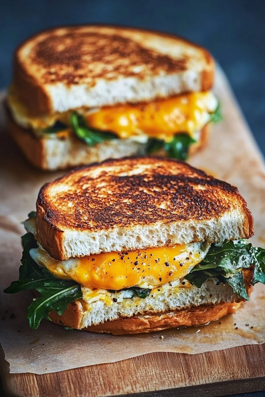High Protein Vegetarian Breakfast Sandwiches