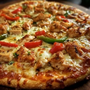 Homemade Chicken Pizza