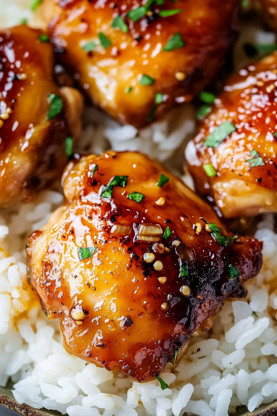 Honey Garlic Chicken Thighs