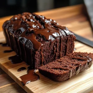 Hot Fudge Brownie Bread