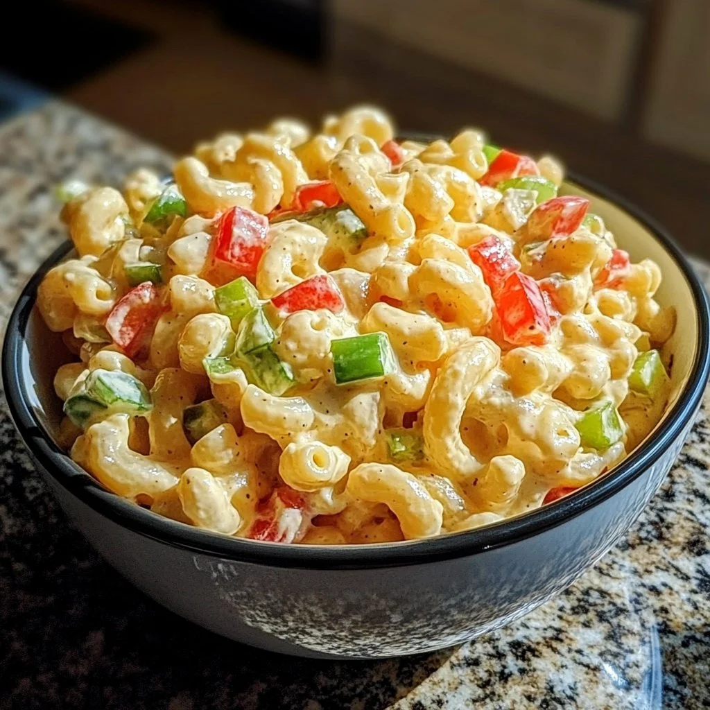 Creamy Deviled Macaroni Salad
