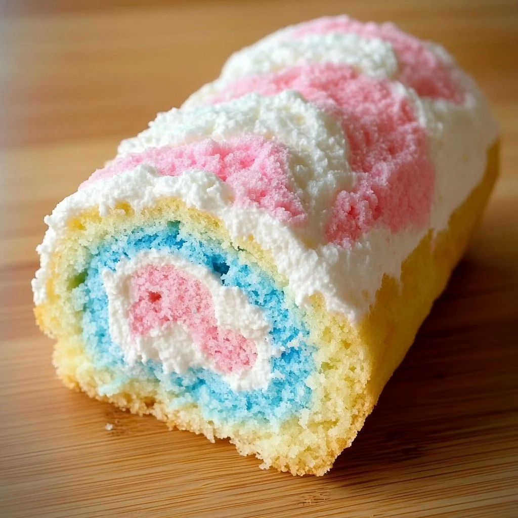 Japanese Cotton Candy Swiss Cake Roll