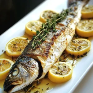 Lemon and Thyme Roasted Sea Bass