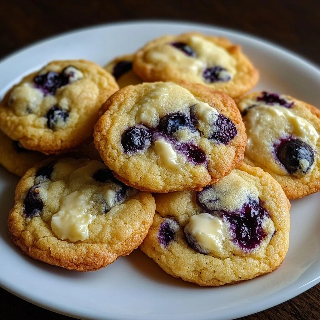 Lemon Blueberry Cheesecake Cookies