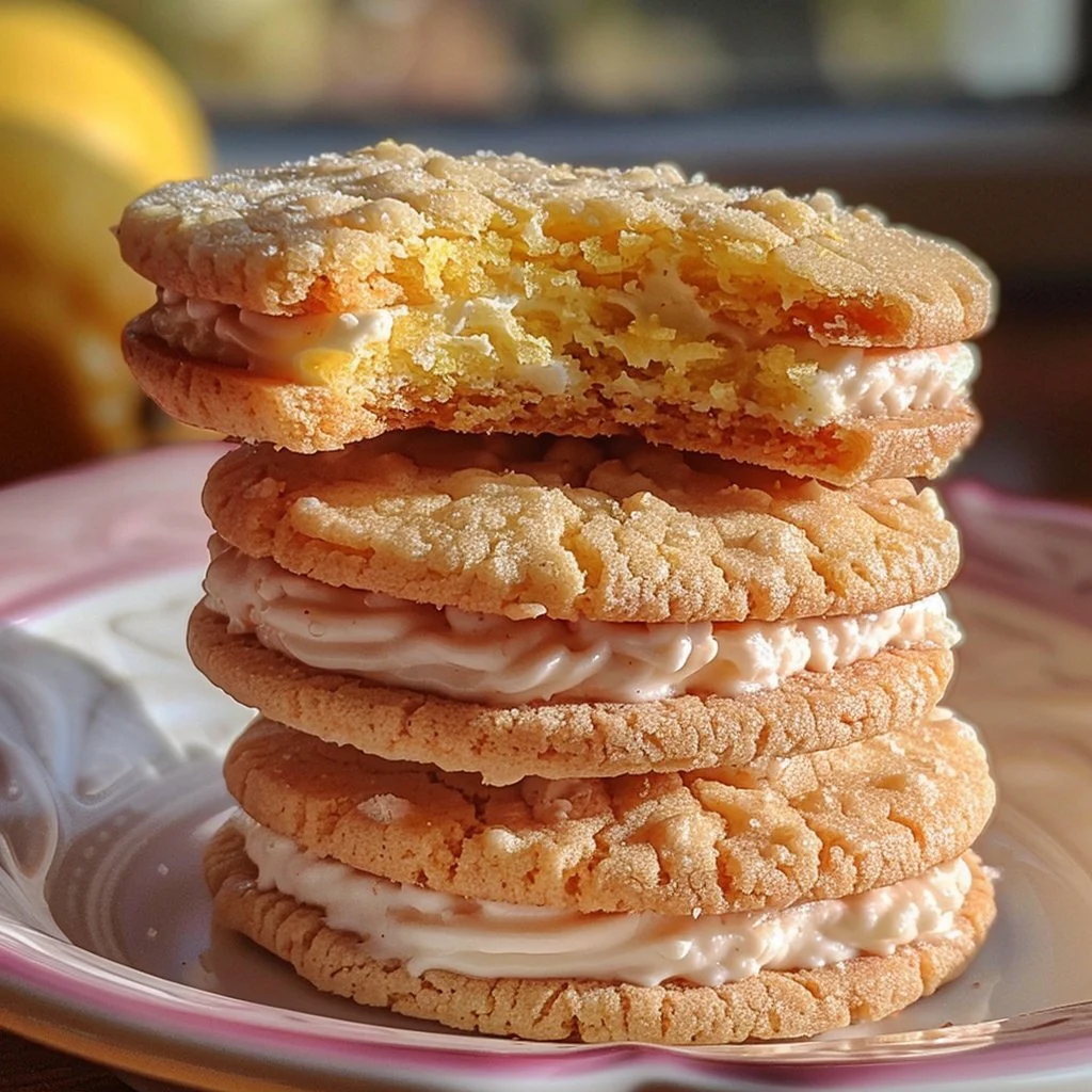 Lemon Sandwich Cookies