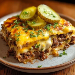 Cowboy Cheeseburger Casserole