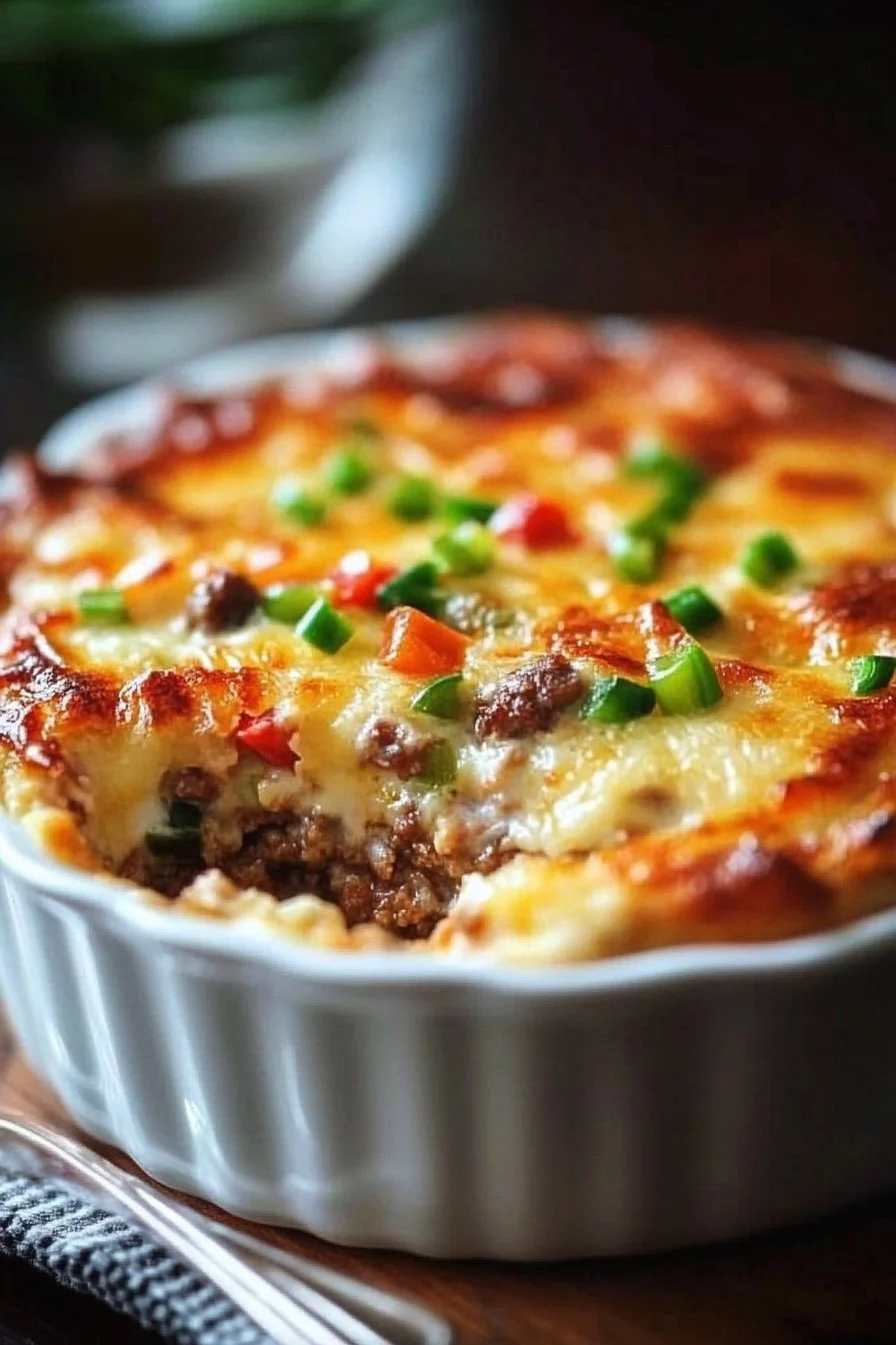 Philly Cheesesteak Casserole