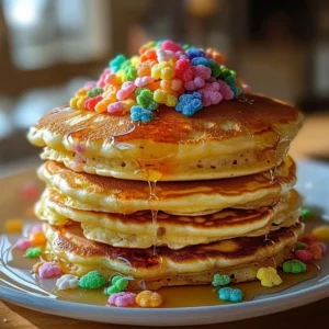Lucky Charms Pancakes
