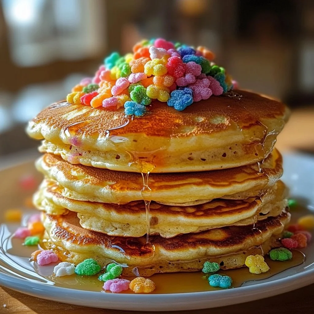 Lucky Charms Pancakes