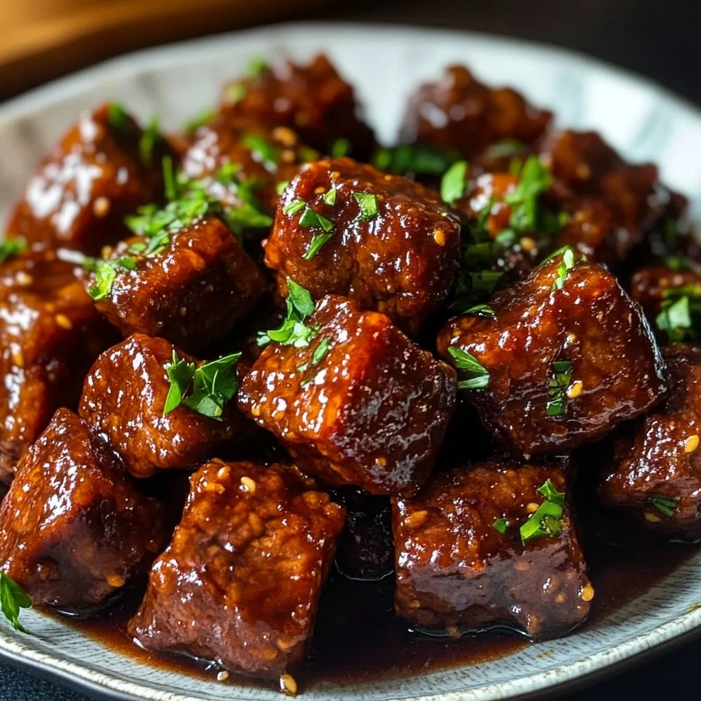 Maple Glazed Beef Bites