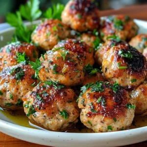 Mediterranean Chicken Meatballs