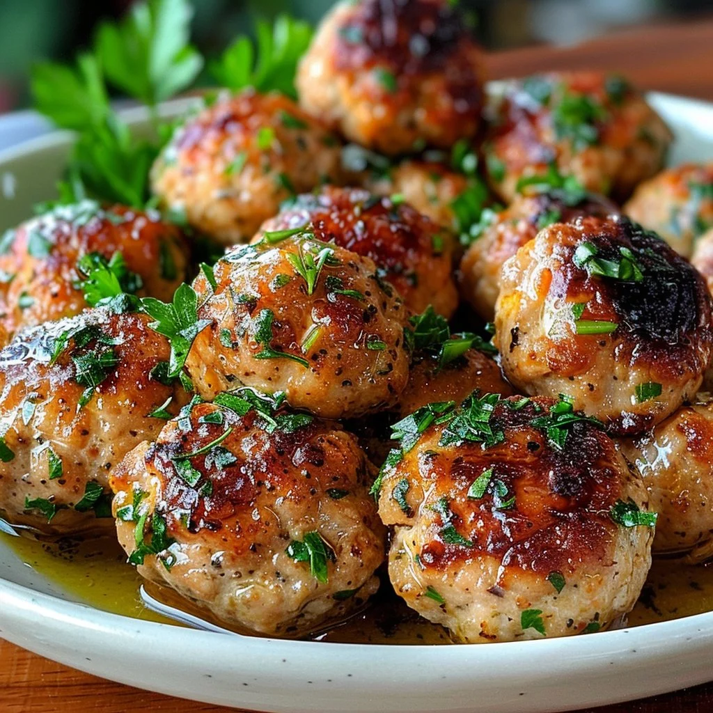 Mediterranean Chicken Meatballs