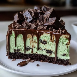 mint chocolate fudge cheesecake