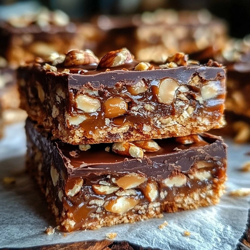 No Bake Snickers Cookies