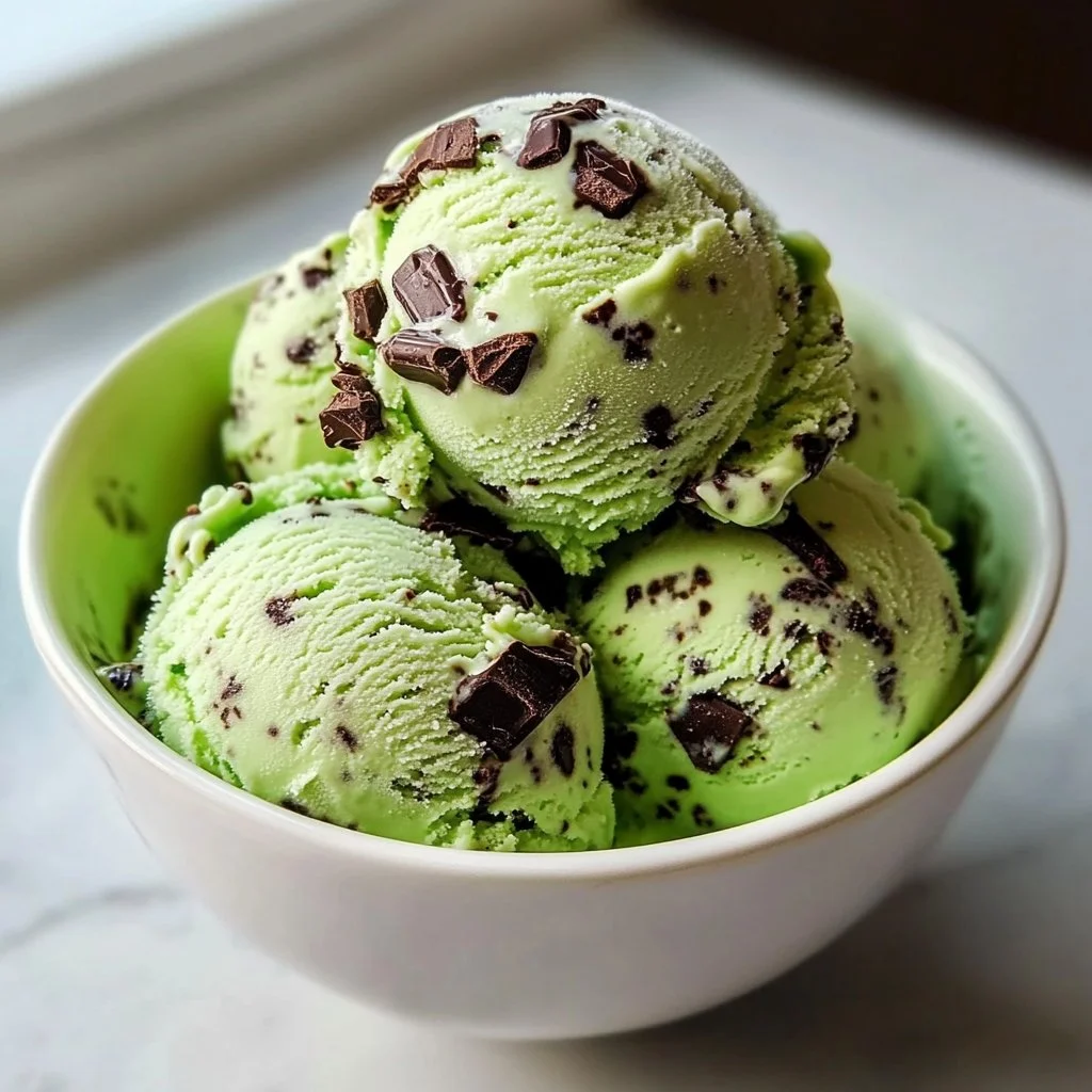 Keto Mint Chocolate Chip Ice Cream