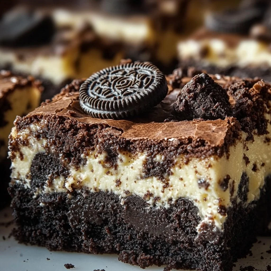 Oreo Cheesecake Brownies