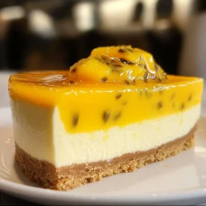 Passion Fruit Mango Cheesecake
