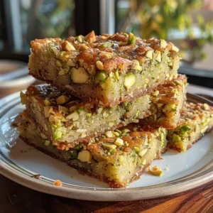 Pistachio Dream Cookie Bars