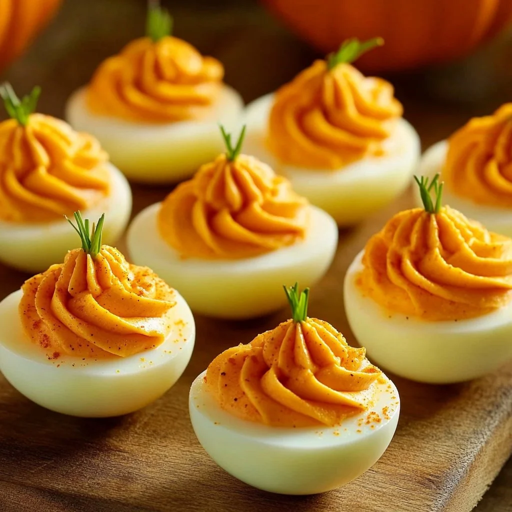 Pumpkin Patch Deviled Eggs