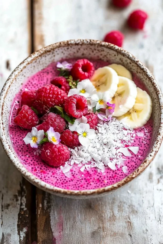 Raspberry Chia Pudding