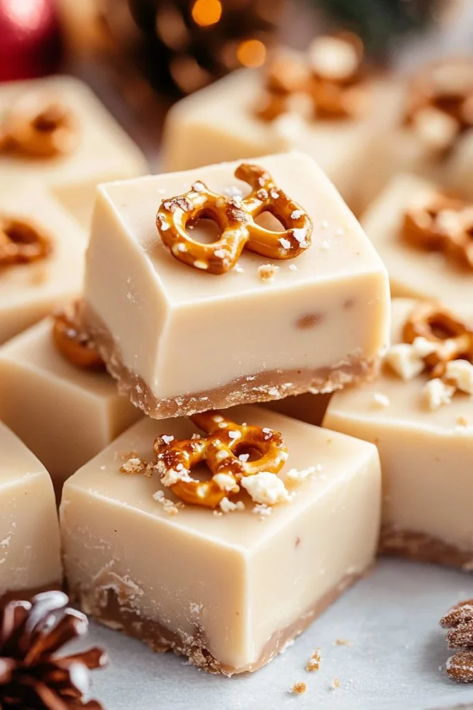 White Chocolate Fudge with Caramel