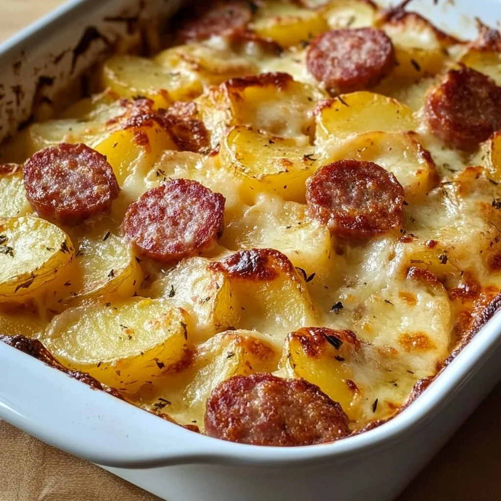 Smoked Sausage and Potato Bake