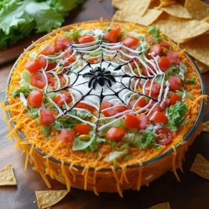 Spiderweb Taco Dip