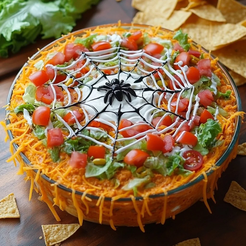 Spiderweb Taco Dip