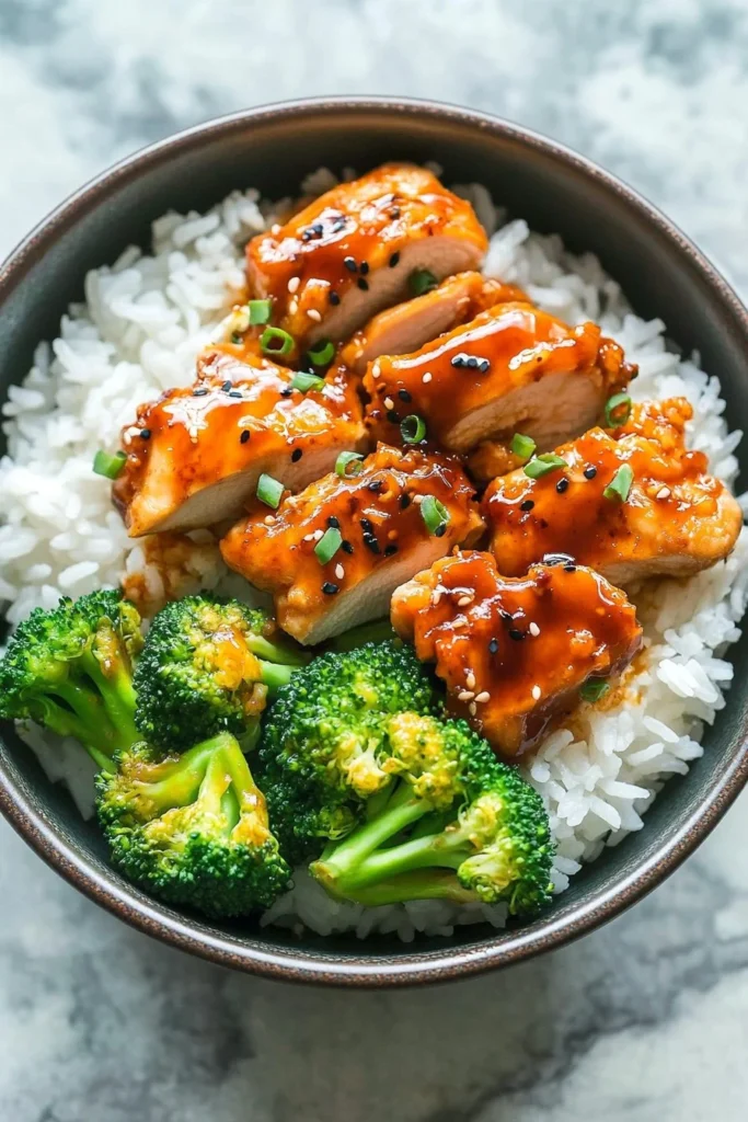 Sticky Chicken Bowls Recipe