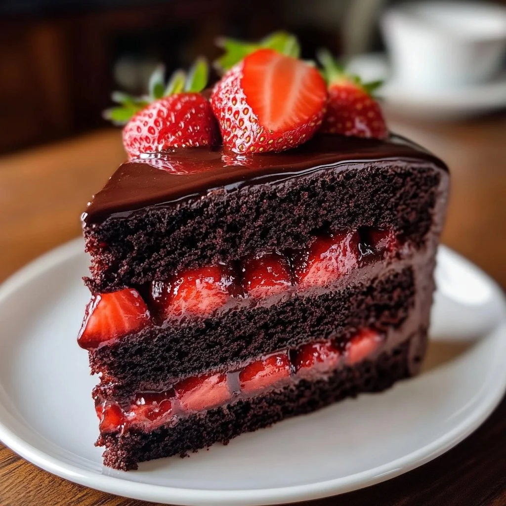 Strawberry Chocolate Cake