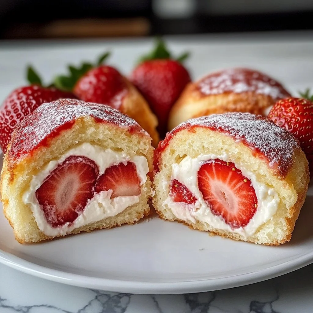 Strawberry Shortcake Cheesecake Rolls
