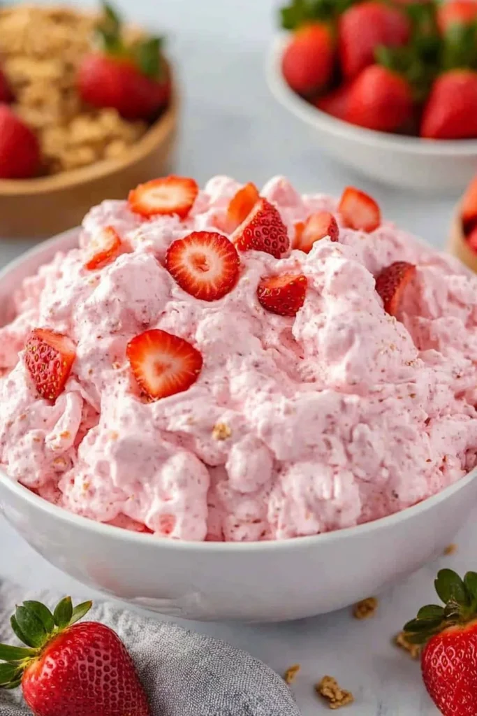 Strawberry Shortcake Fluff Salad