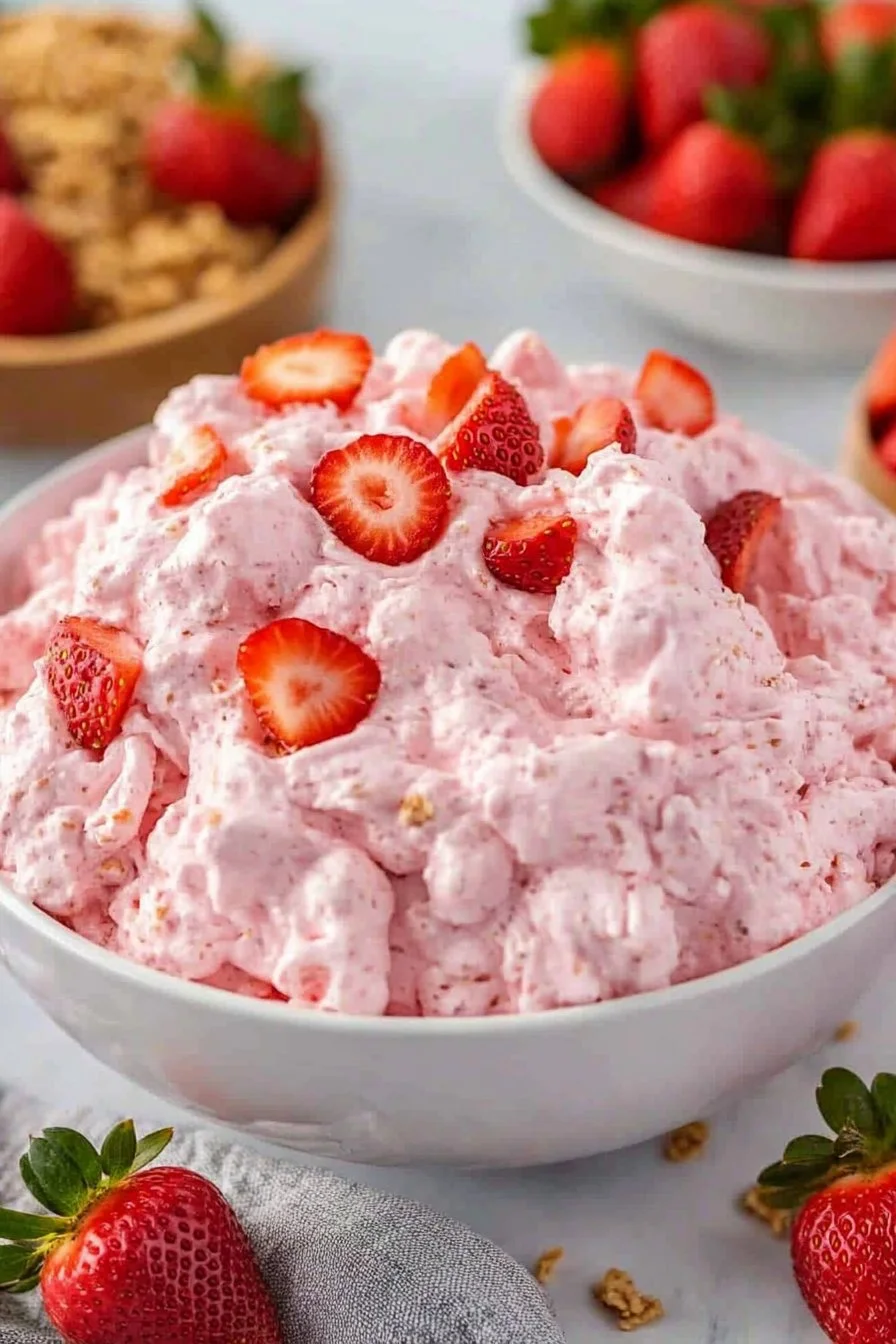 Strawberry Shortcake Fluff Salad