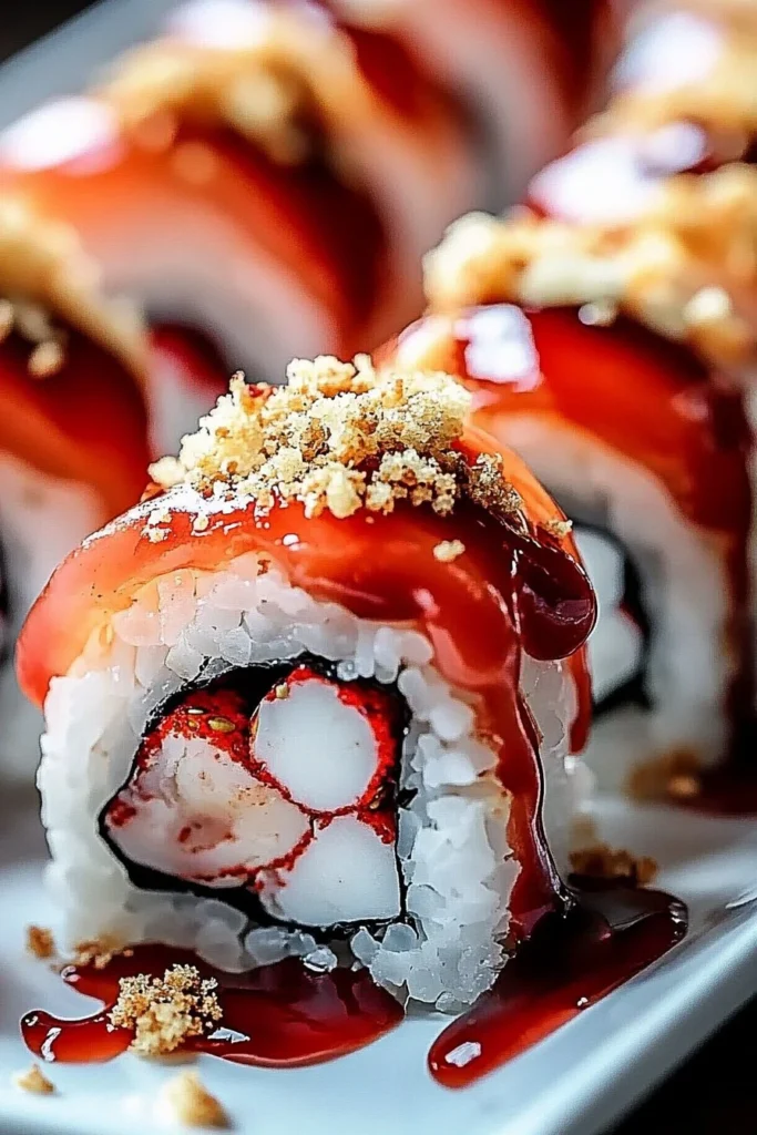 Strawberry Shortcake Sushi Roll