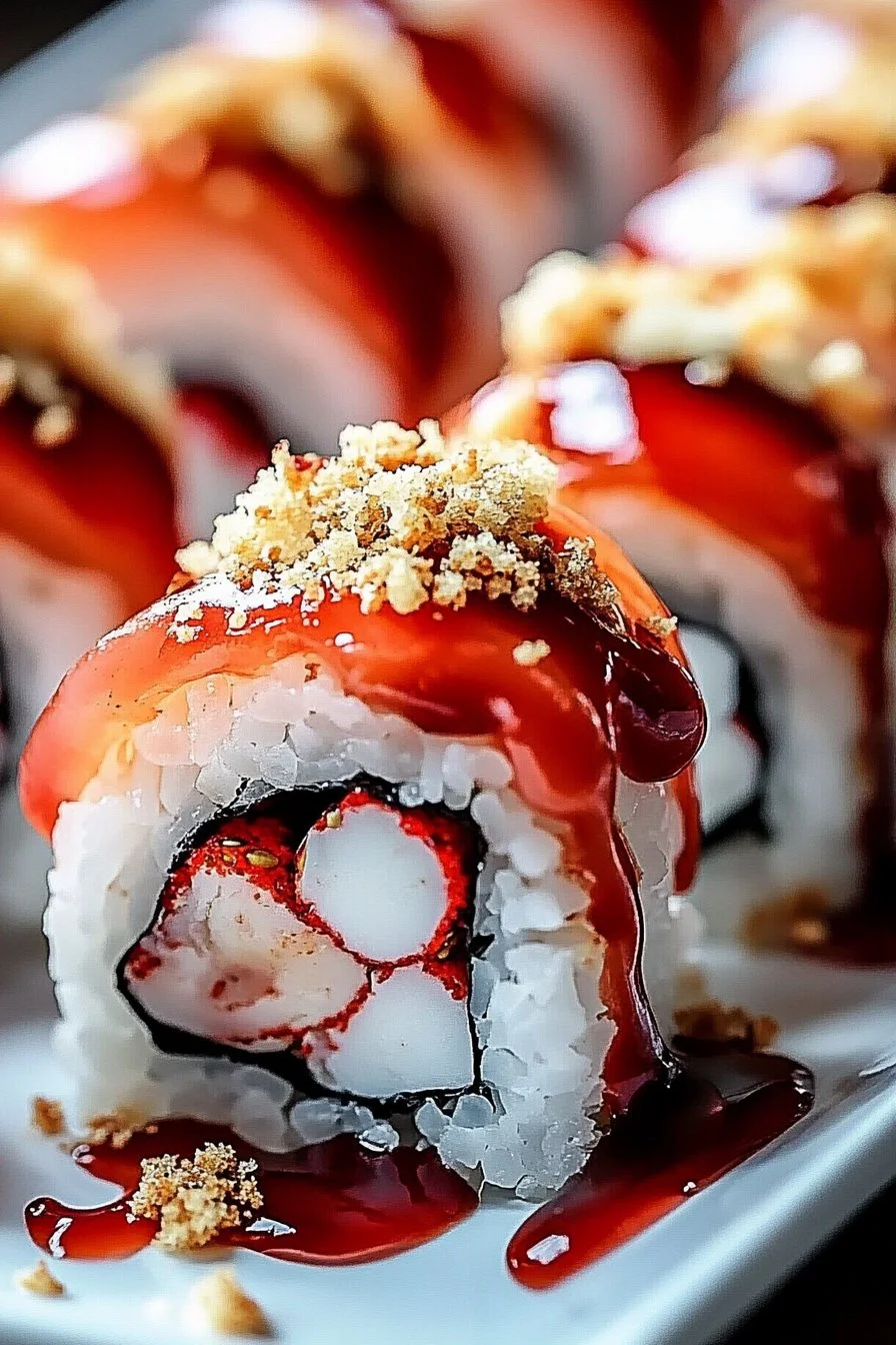 Strawberry Shortcake Sushi Roll