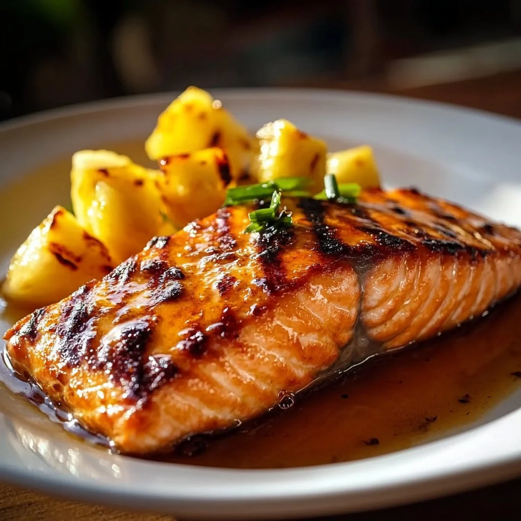 Sweet Pineapple Honey Salmon