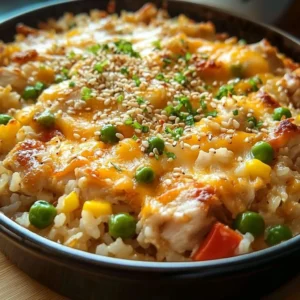 Teriyaki Chicken and Rice Casserole