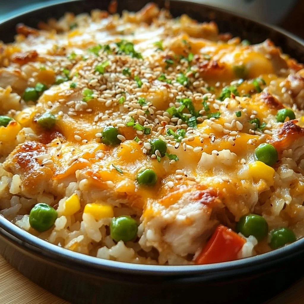Teriyaki Chicken and Rice Casserole