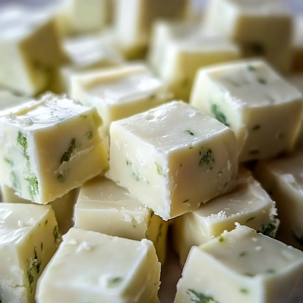 White Chocolate Mint Fudge