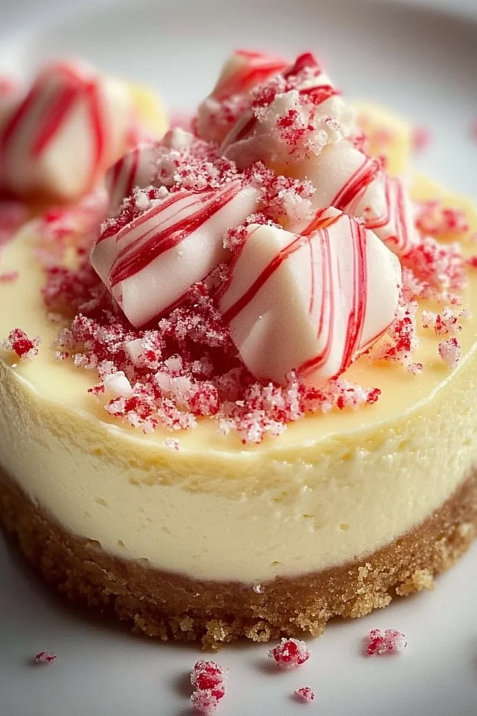 White Chocolate Peppermint Cheesecake